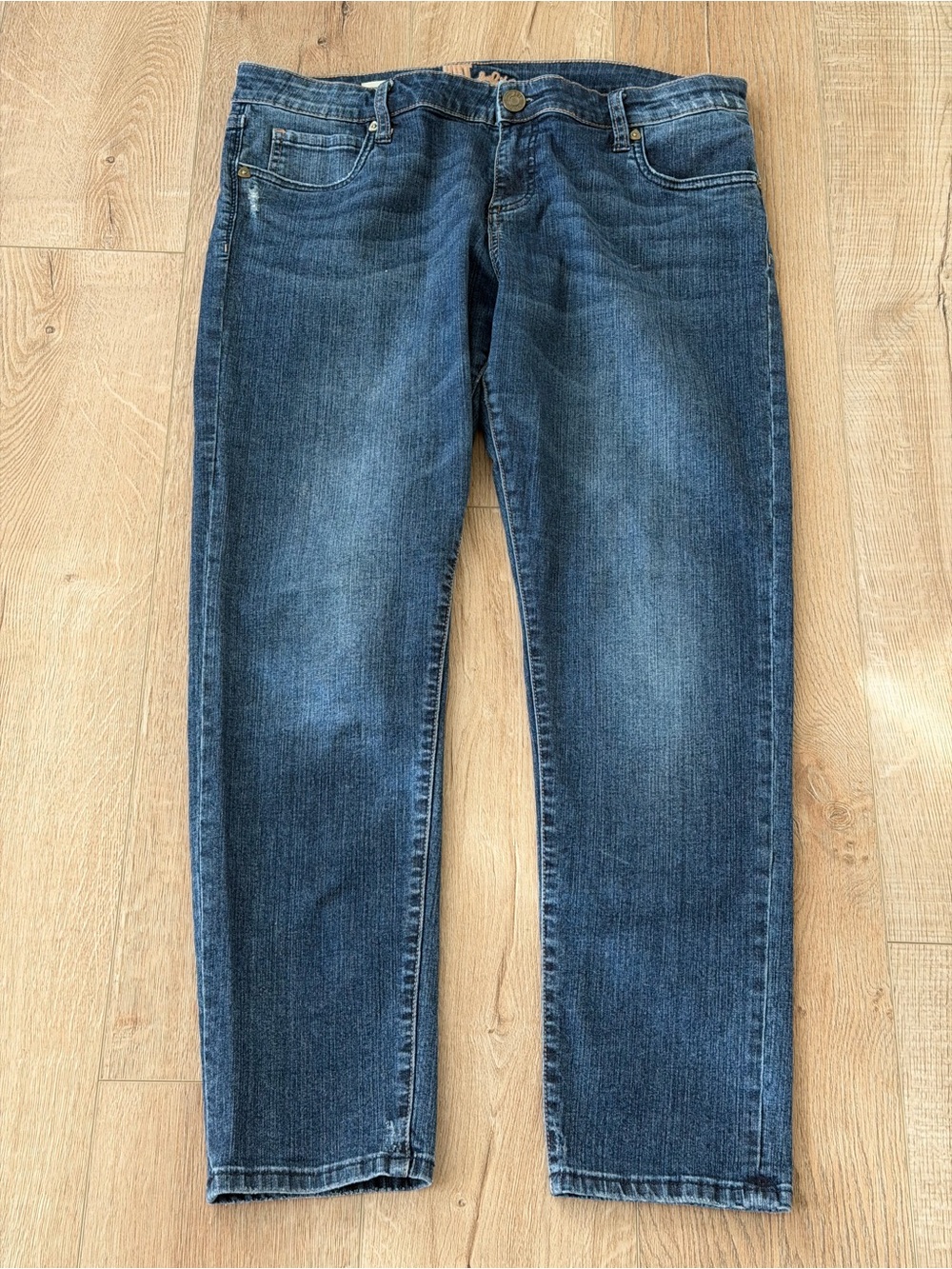 KUT from the Kloth Mid Rise Boyfriend Jeans Women’s Size 14 Blue Denim